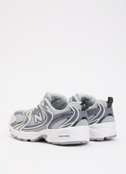 New Balance 530 sneaker van mesh met logo - achterkant 4 grijs