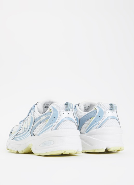 New Balance 530 sneaker van mesh met logo - achterkant 4 lichtgrijs