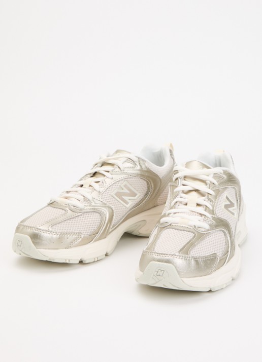 New Balance 530 sneaker van mesh met metallic details - detail goud