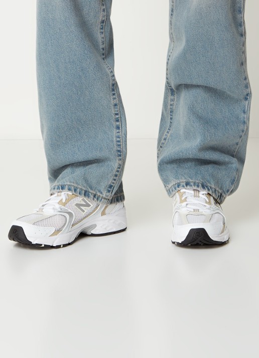 New Balance 530 sneaker van met mesh details - voorkant 3 wit