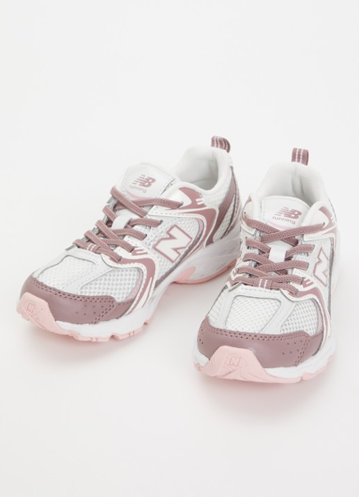 New Balance 530sneaker met details van mesh - voorkant 3 roze