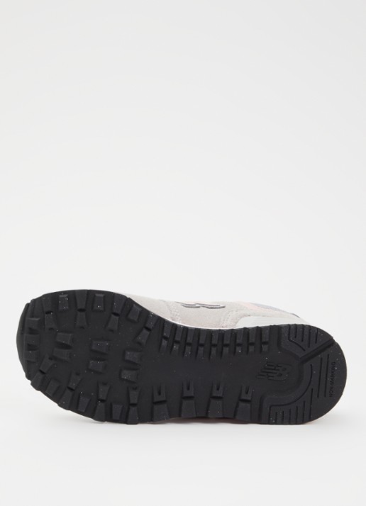 New Balance 574 sneaker met suède details - detail 4 grijs