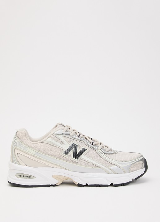 New Balance 740 sneaker met mesh details - voorkant beige