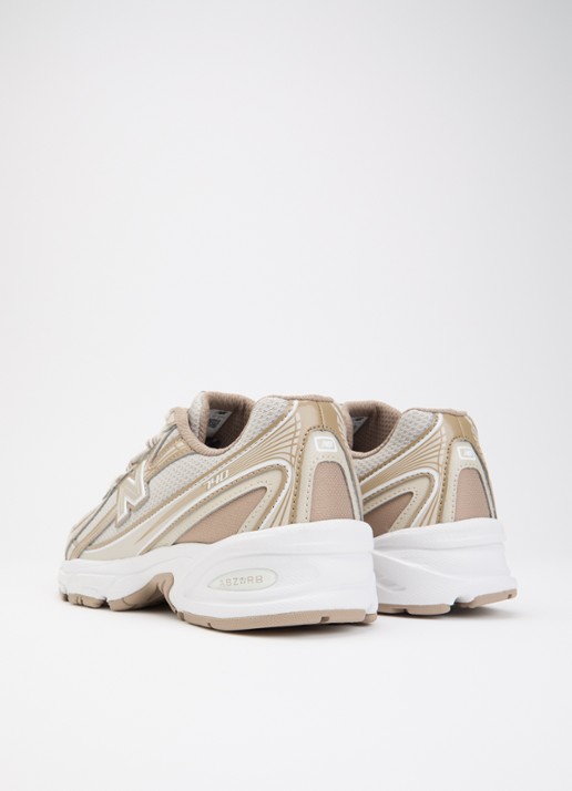 New Balance 740 sneaker met mesh details - achterkant 4 donkerbeige
