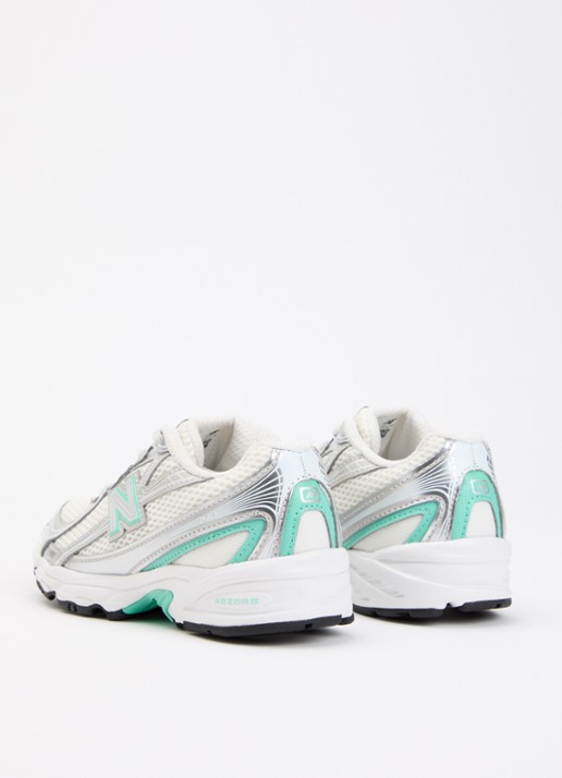 New Balance 740 sneaker van mesh met metallic finish - achterkant 4 mint
