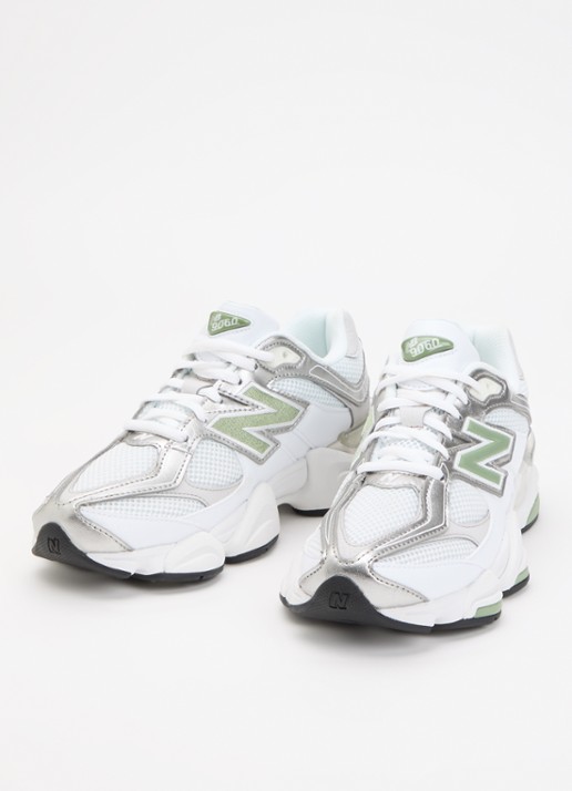 New Balance 9060 sneaker met mesh details en logo  - detail 2 groen