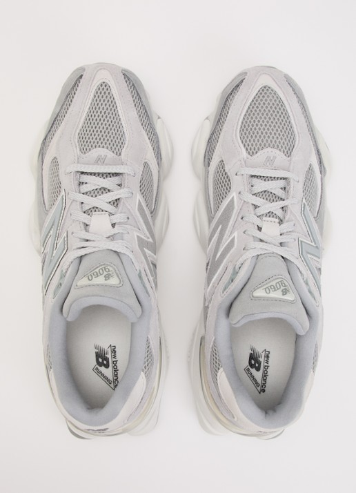 New Balance 9060 sneaker met mesh details - detail 3 grijs