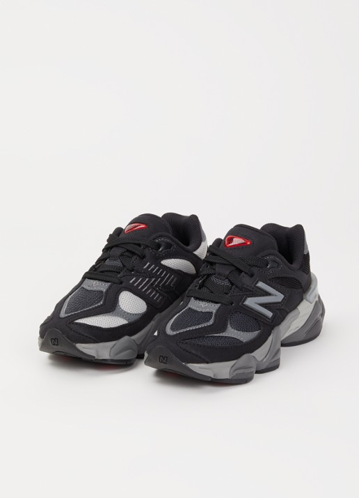 New Balance 9060 sneaker met mesh details - voorkant 4 zwart