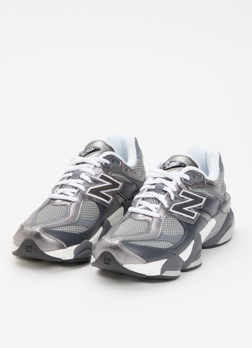 New Balance 9060 sneaker met mesh details - detail donkergrijs