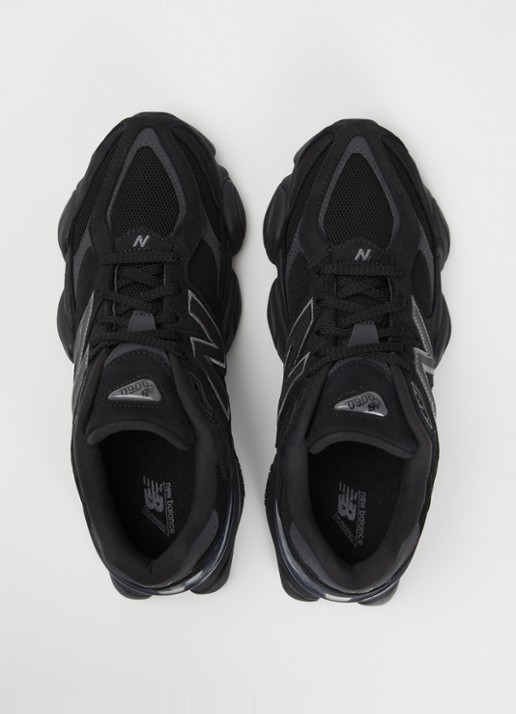New Balance 9060 sneaker met nubuck details - detail 4 zwart