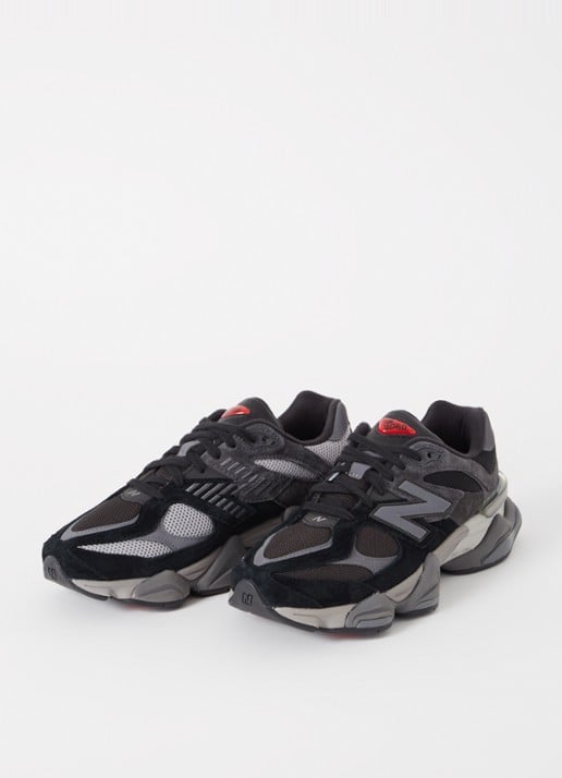 New Balance 9060 sneaker met suède details - detail 3 zwart