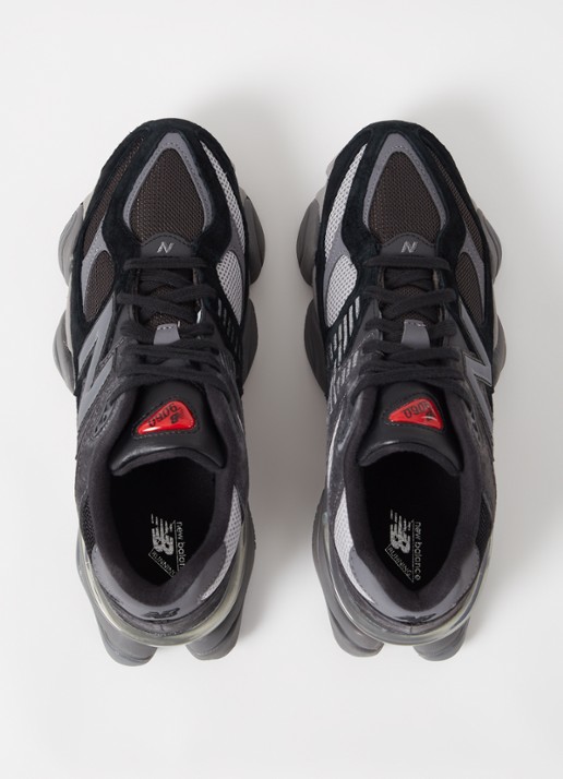 New Balance 9060 sneaker met suède details - detail 4 zwart