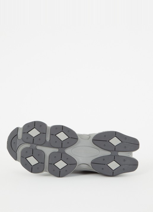 New Balance 9060 sneaker met suède details - detail 5 grijs