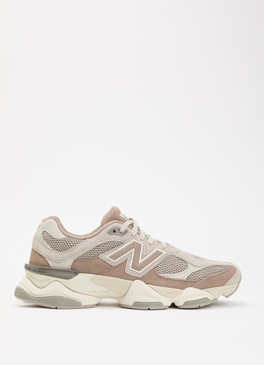 New Balance 9060 sneaker met suède details - voorkant 5 gebroken wit
