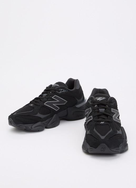 New Balance 9060 sneaker met suède details - detail 4 zwart