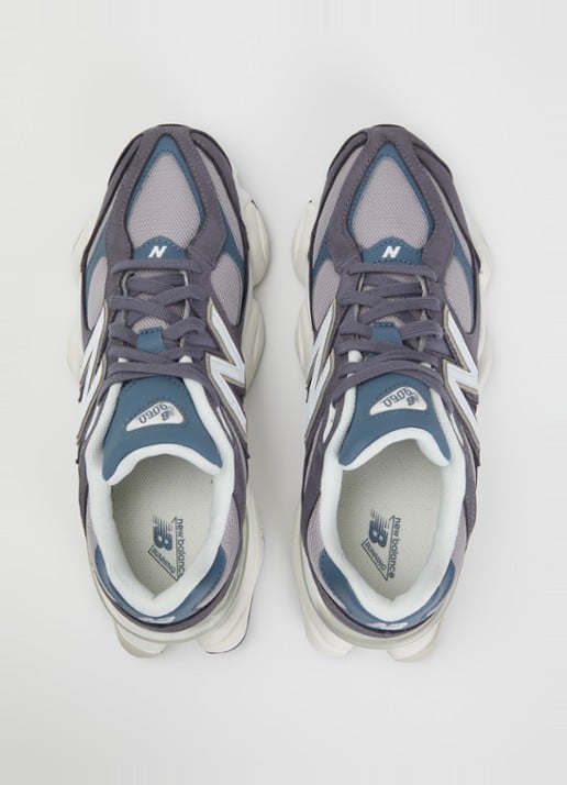 New Balance 9060 sneaker van leer met logo - detail 5 violet