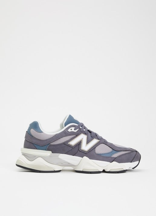 New Balance 9060 sneaker van leer met logo