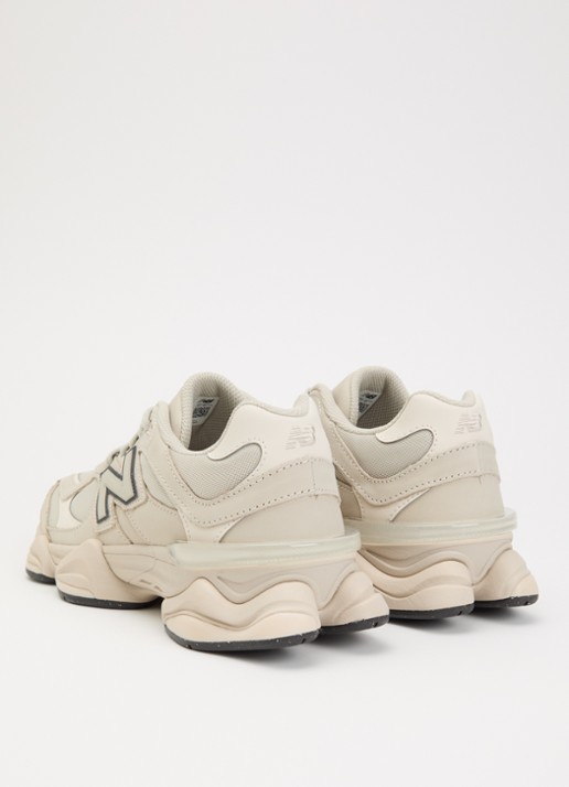 New Balance 9060 sneaker van mesh met details van nubuck - achterkant 2 creme
