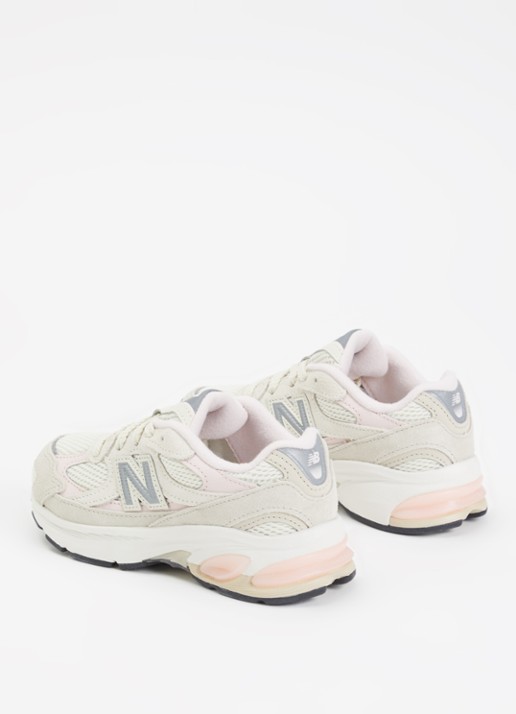 New Balance Abzorb 2010 sneaker van suède met details van mesh - achterkant 4 gebroken wit