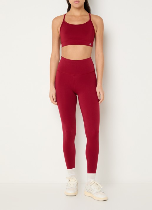 New Balance Define high waist skinny fit trainingslegging - voorkant 3 rood
