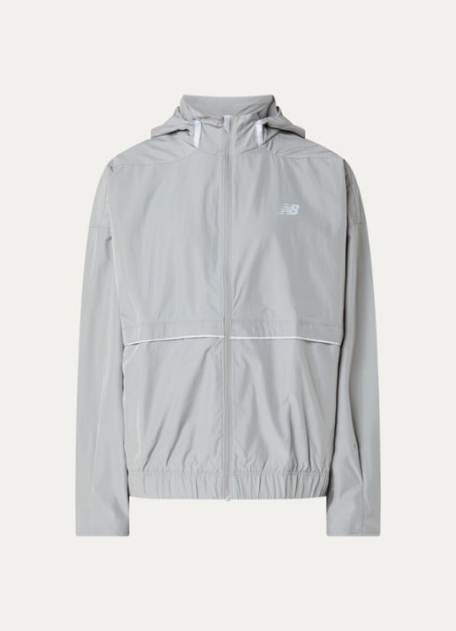 New Balance Elusive jack met logo - voorkant 2 lichtgrijs