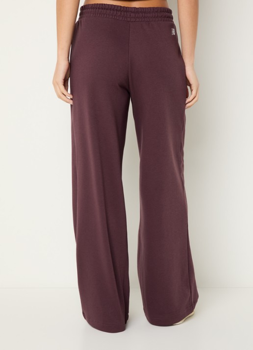 New Balance French Terry high waist loose fit joggingbroek - achterkant 4 bruin