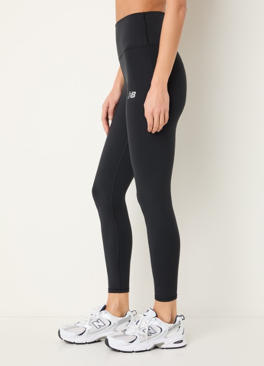 New Balance Harmony high waist trainingslegging met logoprint - detail 4 zwart