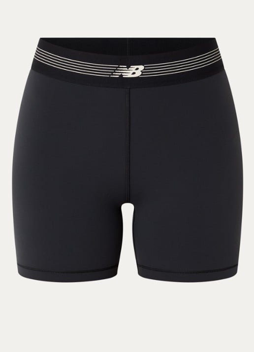 New Balance High waist skinny fit korte trainingsshort met logo