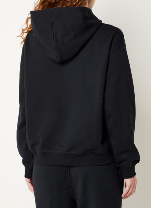 New Balance Hoodie met capuchon en logo - achterkant zwart