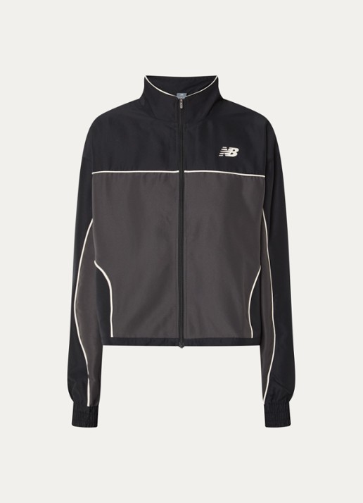 New Balance Jack met logo en steekzakken - voorkant zwart
