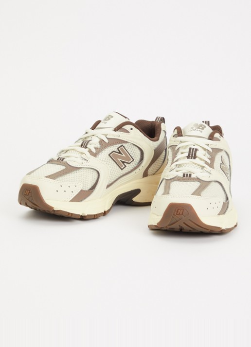 New Balance M350 Turtledove sneaker met details van mesh - detail 2 bruin
