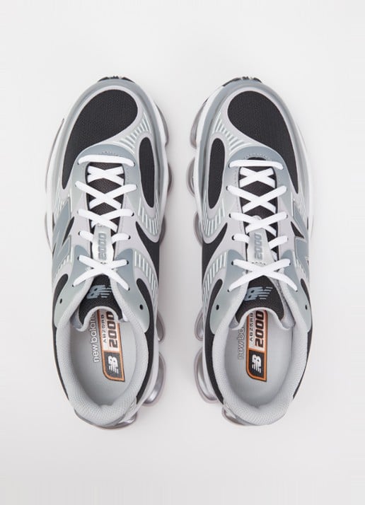 New Balance Sneaker van mesh met logo - detail 4 grijs