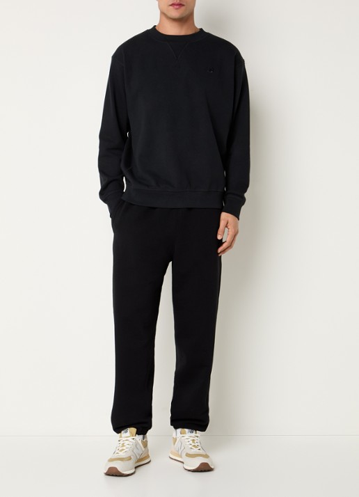 New Balance Sweater met logoborduring - voorkant 2 zwart