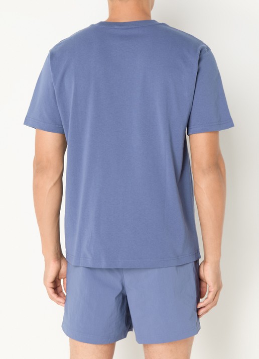 New Balance T-shirt met logoprint - achterkant paars