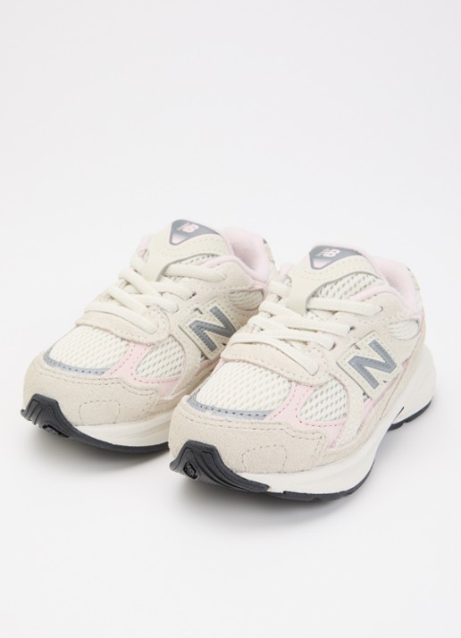 New Balance Turtledove 162 sneaker met details van suède en mesh - voorkant 4 beige