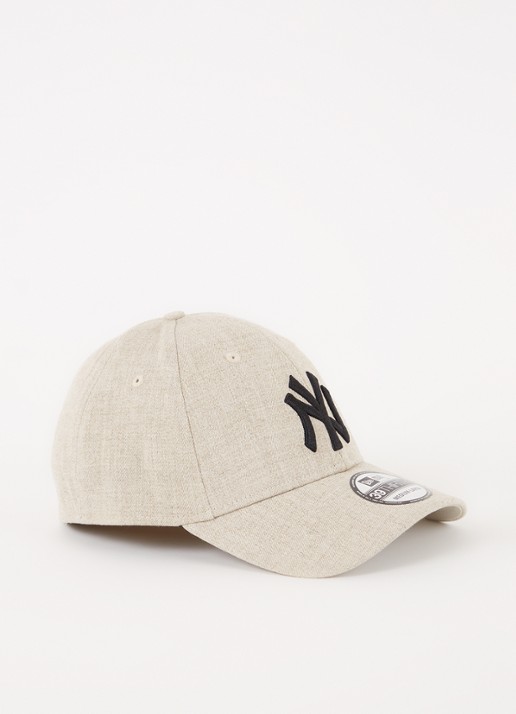 New Era Heather Crown 39 Thirty pet in wolblend - voorkant zand