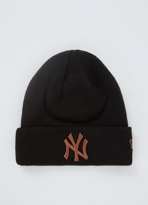 New Era League Essential muts met logoborduring - voorkant zwart