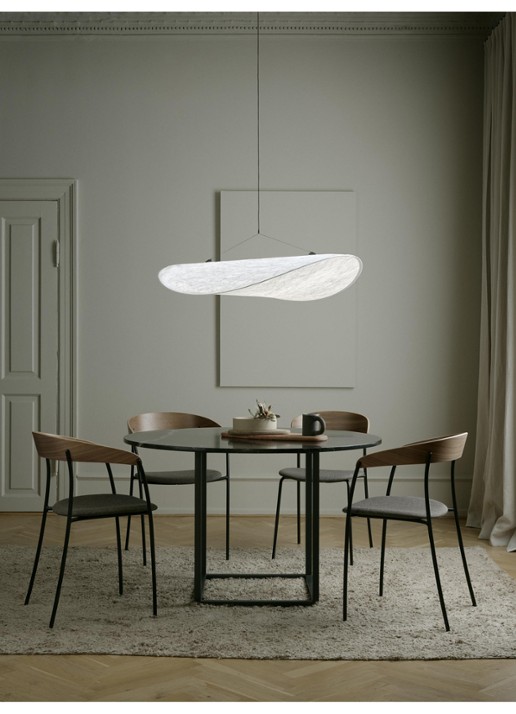 New Works Tense hanglamp Ø90 cm - voorkant 3 gebroken wit