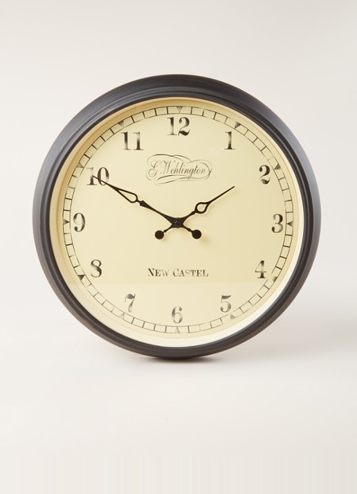NeXtime Aaltje wandklok 35 cm - voorkant 2 gebroken wit