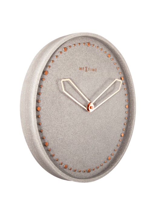 NeXtime Cross wandklok 35 cm - detail grijs