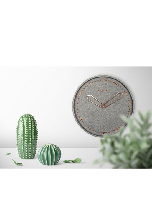 NeXtime Cross wandklok 35 cm - voorkant 6 grijs