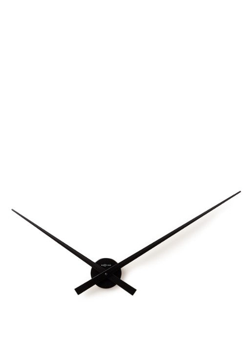 NeXtime Hands wandklok  - voorkant zwart