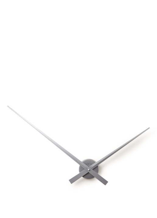 NeXtime Hands wandklok  - voorkant zilver