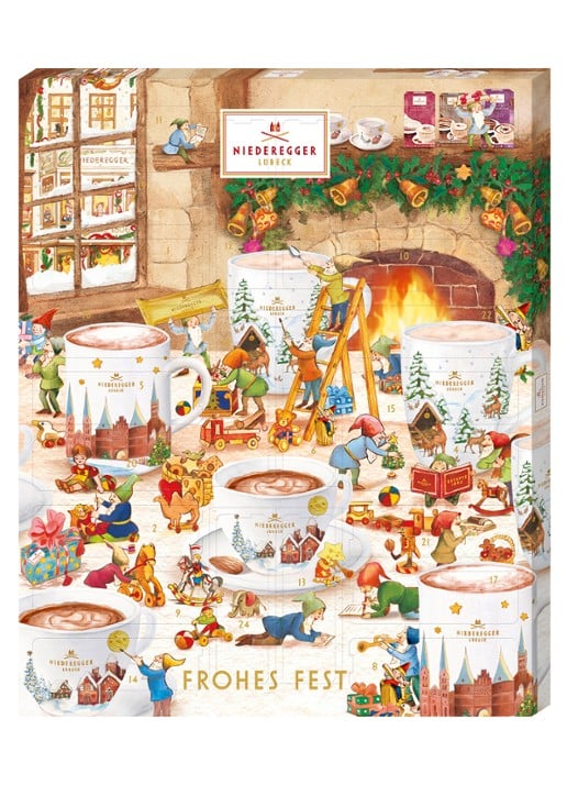 Niederegger Adventskalender Hot Drinks doos 548g