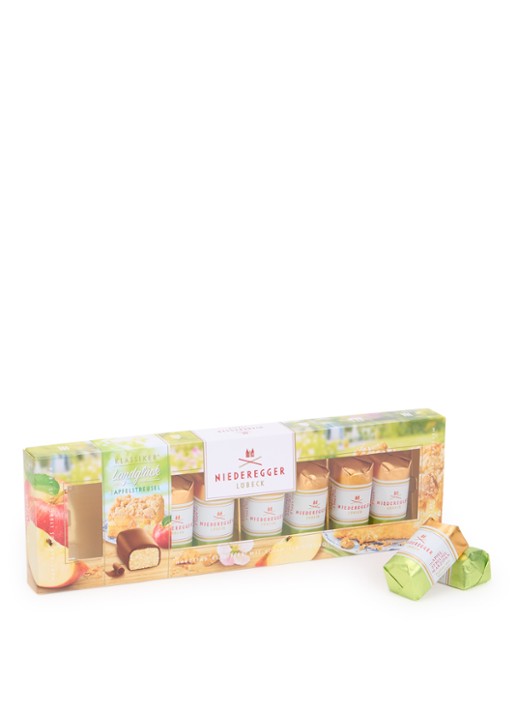 Niederegger Marsepein Appel Kruimel chocolade bonbons 8 stuks - voorkant 2 undefined