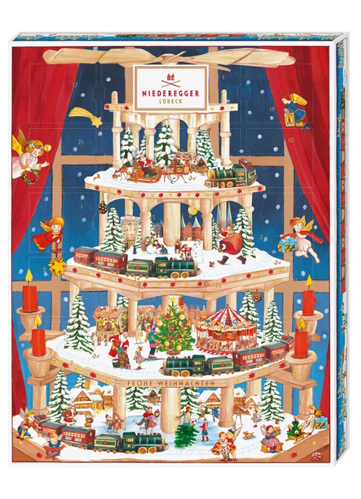 Niederegger Pyramide adventskalender 300 gram - 24 dagen
