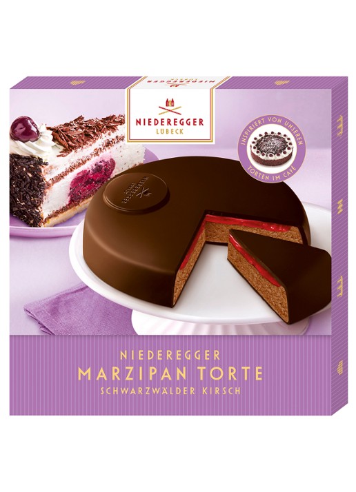 Niederegger Schwarzwälder Kirsch marsepeintaart 185 gram