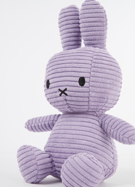 Nijntje Miffy knuffel 23 cm - voorkant 2 lila