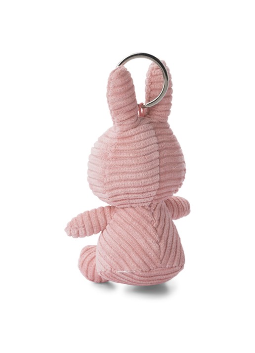 Nijntje Nijntje sleutelhanger van corduroy - achterkant 2 roze