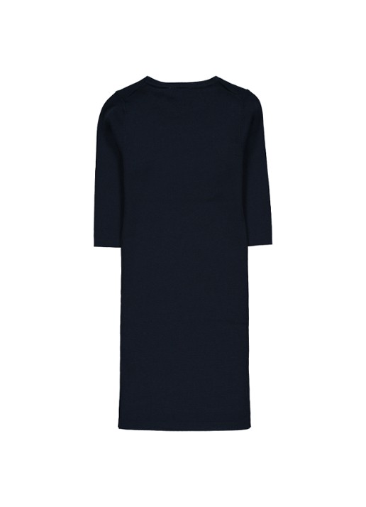 NIK&NIK Jolie jurk met driekwart mouw - achterkant blauw